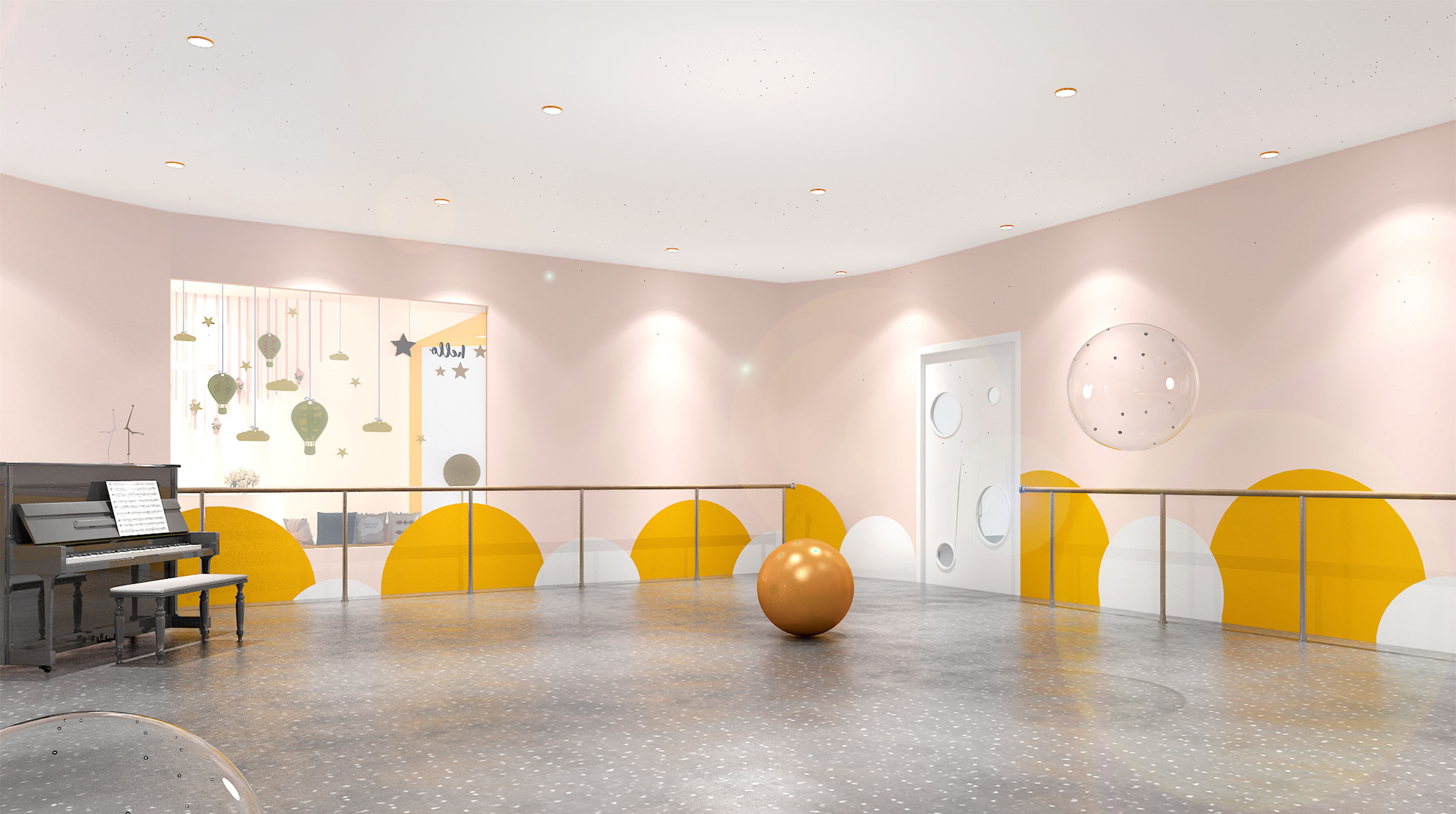 舞蹈培訓中心裝修設(shè)計-第2張圖片-上海古都建筑設(shè)計集團