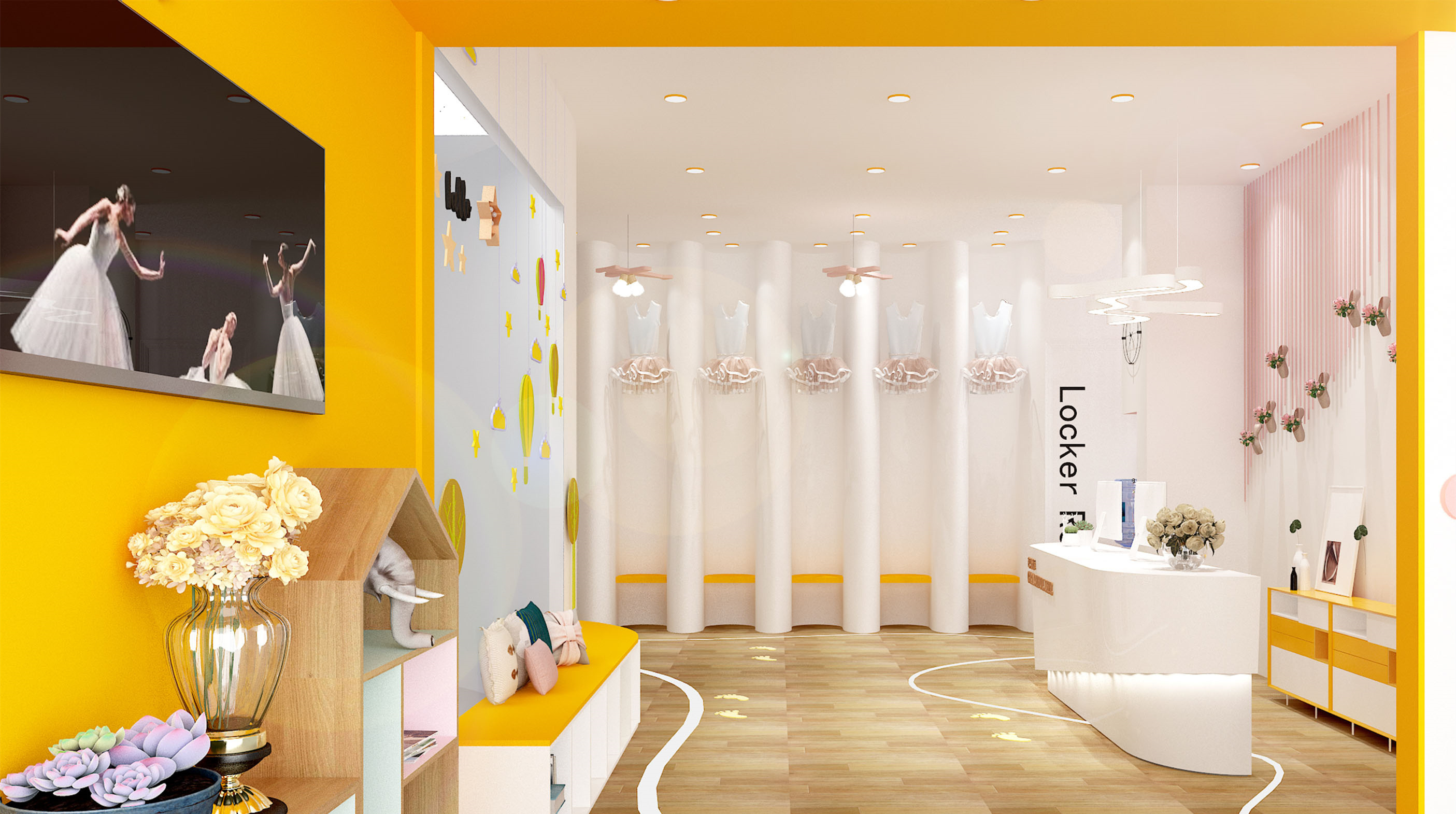 舞蹈培訓中心裝修設(shè)計-第4張圖片-上海古都建筑設(shè)計集團