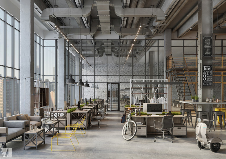 上海松江辦公室裝修6000平工業(yè)風(fēng)辦公室-第1張圖片-上海古都建筑設(shè)計集團