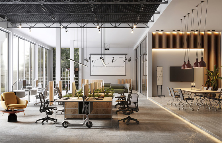 上海松江辦公室裝修6000平工業(yè)風(fēng)辦公室-第5張圖片-上海古都建筑設(shè)計集團