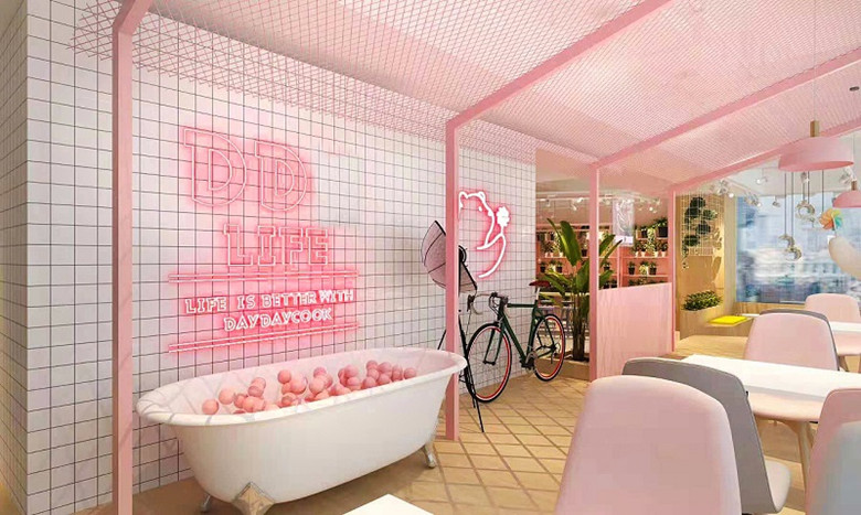 網(wǎng)紅餐飲店鋪裝修設(shè)計(jì)效果圖展示-第3張圖片-上海古都建筑設(shè)計(jì)集團(tuán) 網(wǎng)紅餐飲店鋪裝修設(shè)計(jì)效果圖展示-第3張圖片-上海古都建筑設(shè)計(jì)集團(tuán)