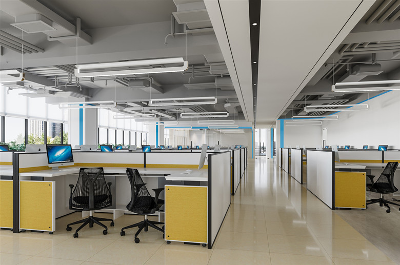 上海寶山網絡公司辦公室設計裝修實景圖-第2張圖片-上海古都建筑設計集團