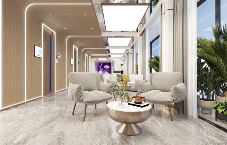 普陀260平口腔診所裝潢設(shè)計效果-第3張圖片-上海古都建筑設(shè)計集團