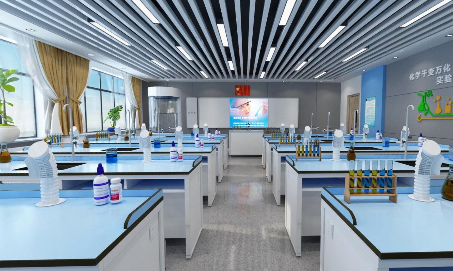 寶山1200平米制藥研發(fā)實驗室設(shè)計效果-第3張圖片-上海古都建筑設(shè)計集團(tuán)