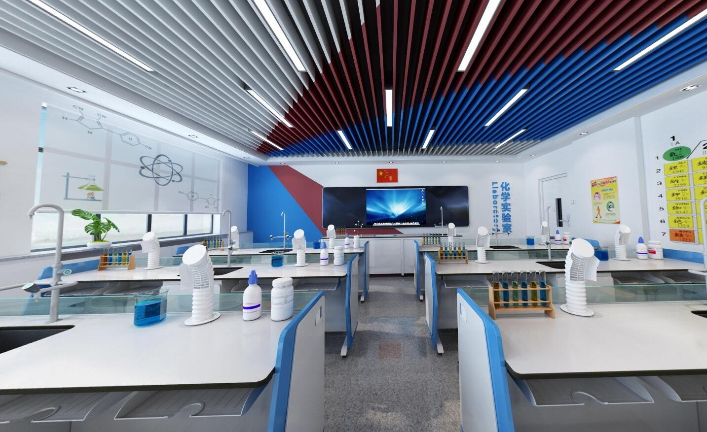 寶山1200平米制藥研發(fā)實驗室設(shè)計效果-第4張圖片-上海古都建筑設(shè)計集團(tuán)