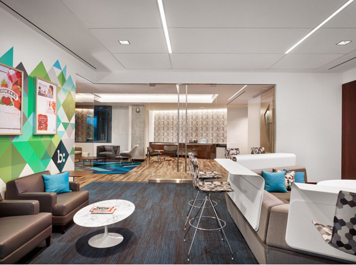 松江食品公司辦公室設(shè)計裝潢效果-第2張圖片-上海古都建筑設(shè)計集團(tuán)