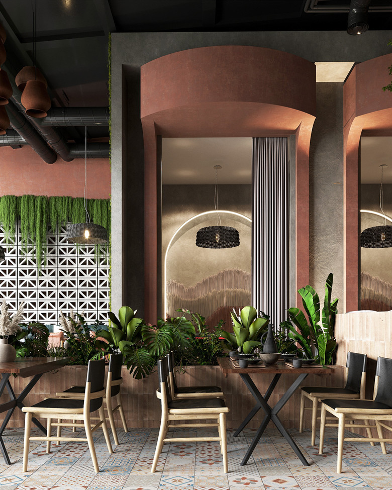 560平米工業(yè)風格餐廳設計裝修實景-第1張圖片-上海古都建筑設計集團