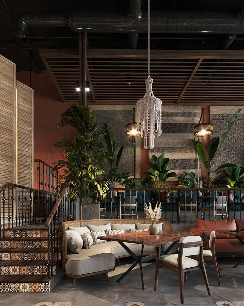 560平米工業(yè)風格餐廳設計裝修實景-第6張圖片-上海古都建筑設計集團