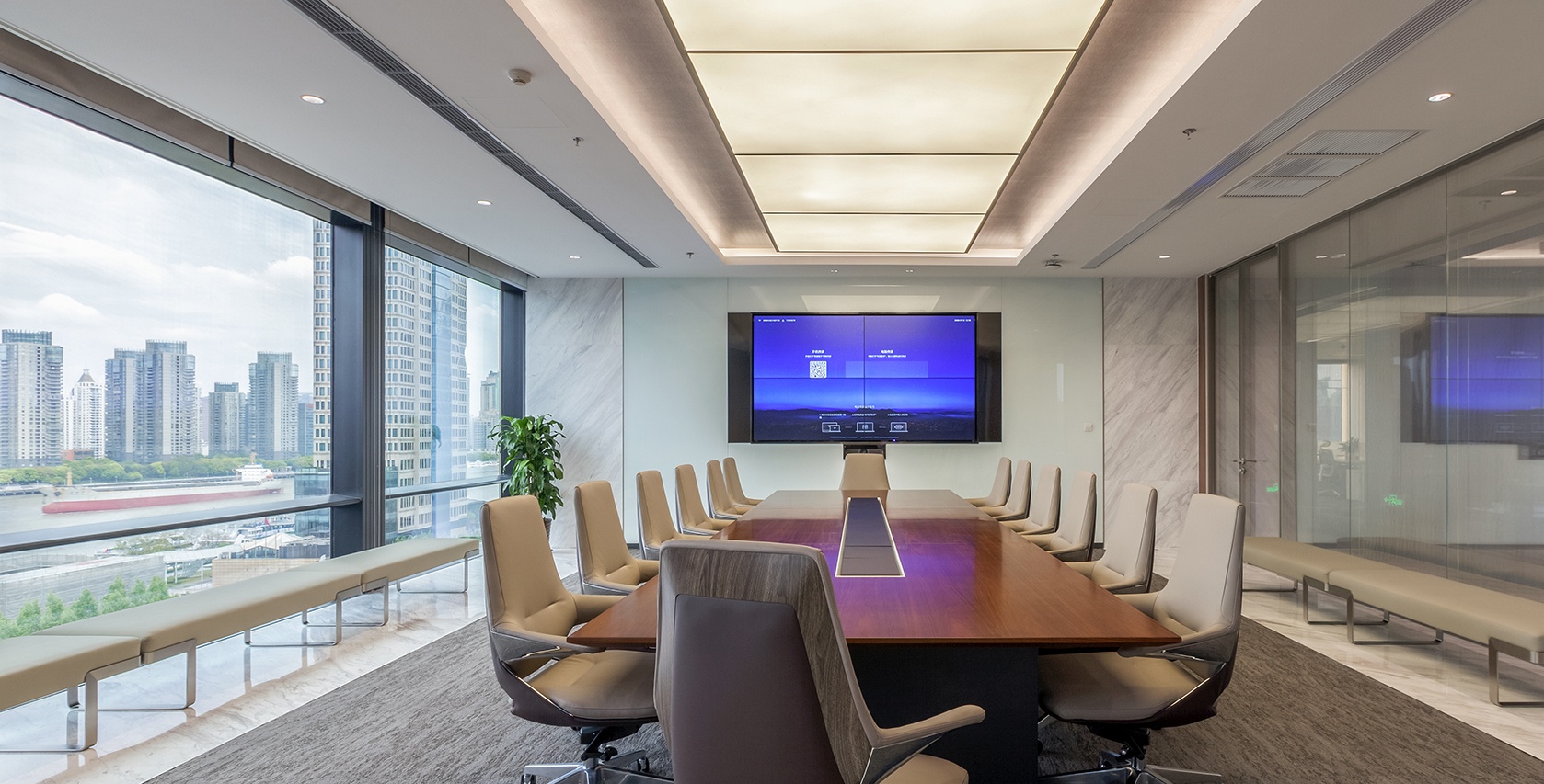 2100平金融機構辦公室設計布局方案-第2張圖片-上海古都建筑設計集團